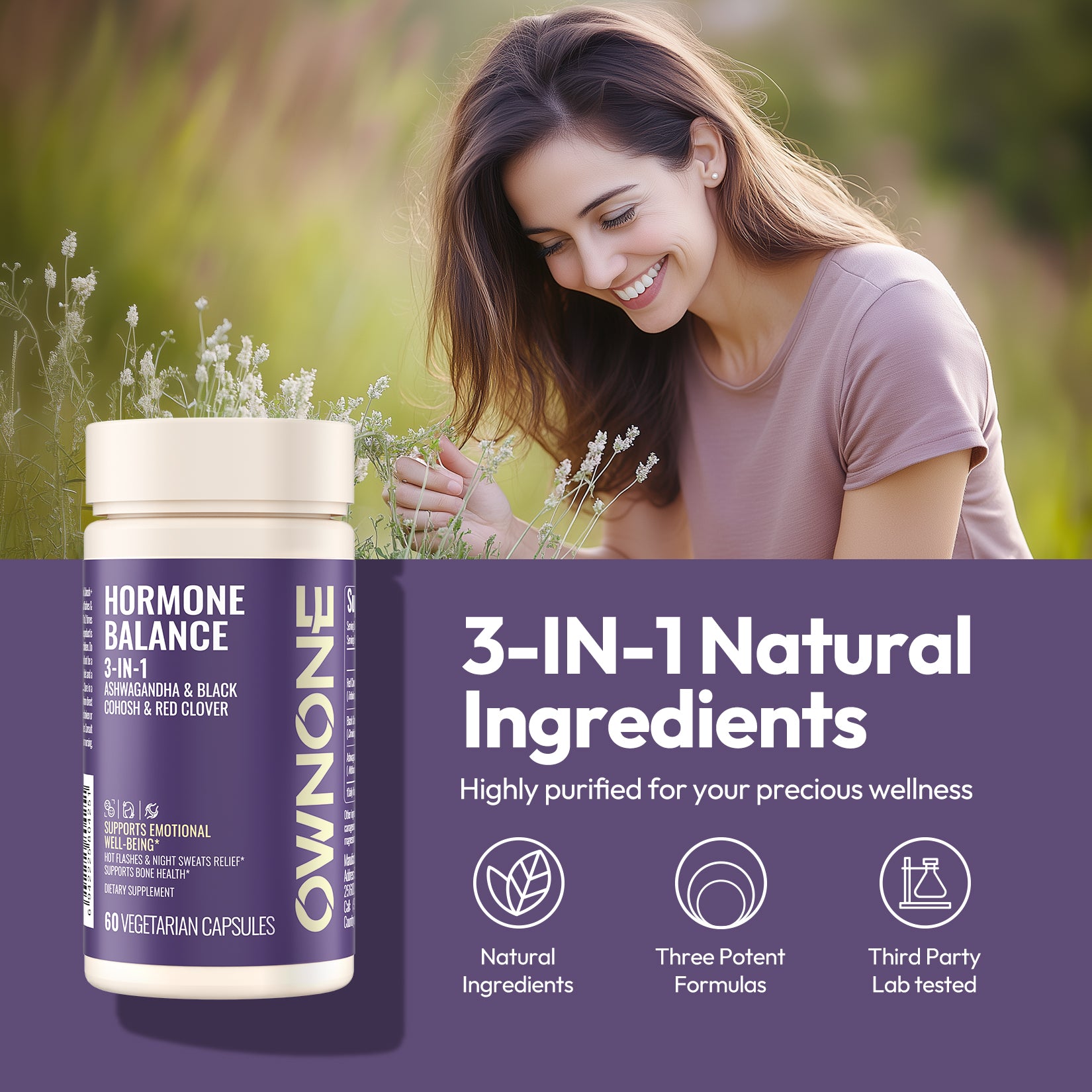 OWNONE Hormone Balance – Natural 3-in-1 Formula for Women