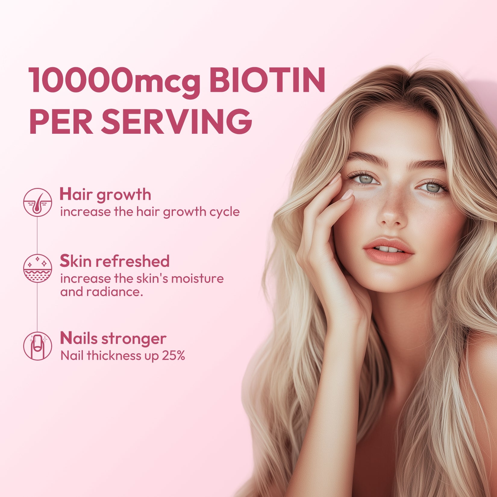 OWNONE Biotin 10,000mcg – Boost Hair, Skin & Nails with Natural Support
