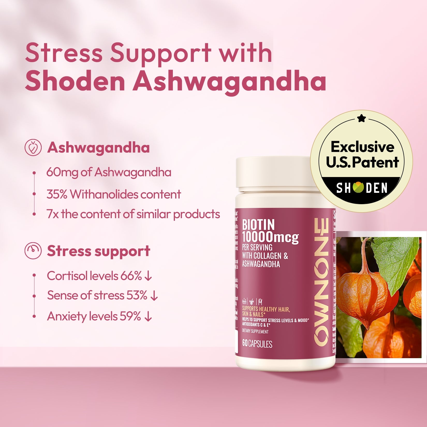 OWNONE Biotin 10,000mcg – Boost Hair, Skin & Nails with Natural Support