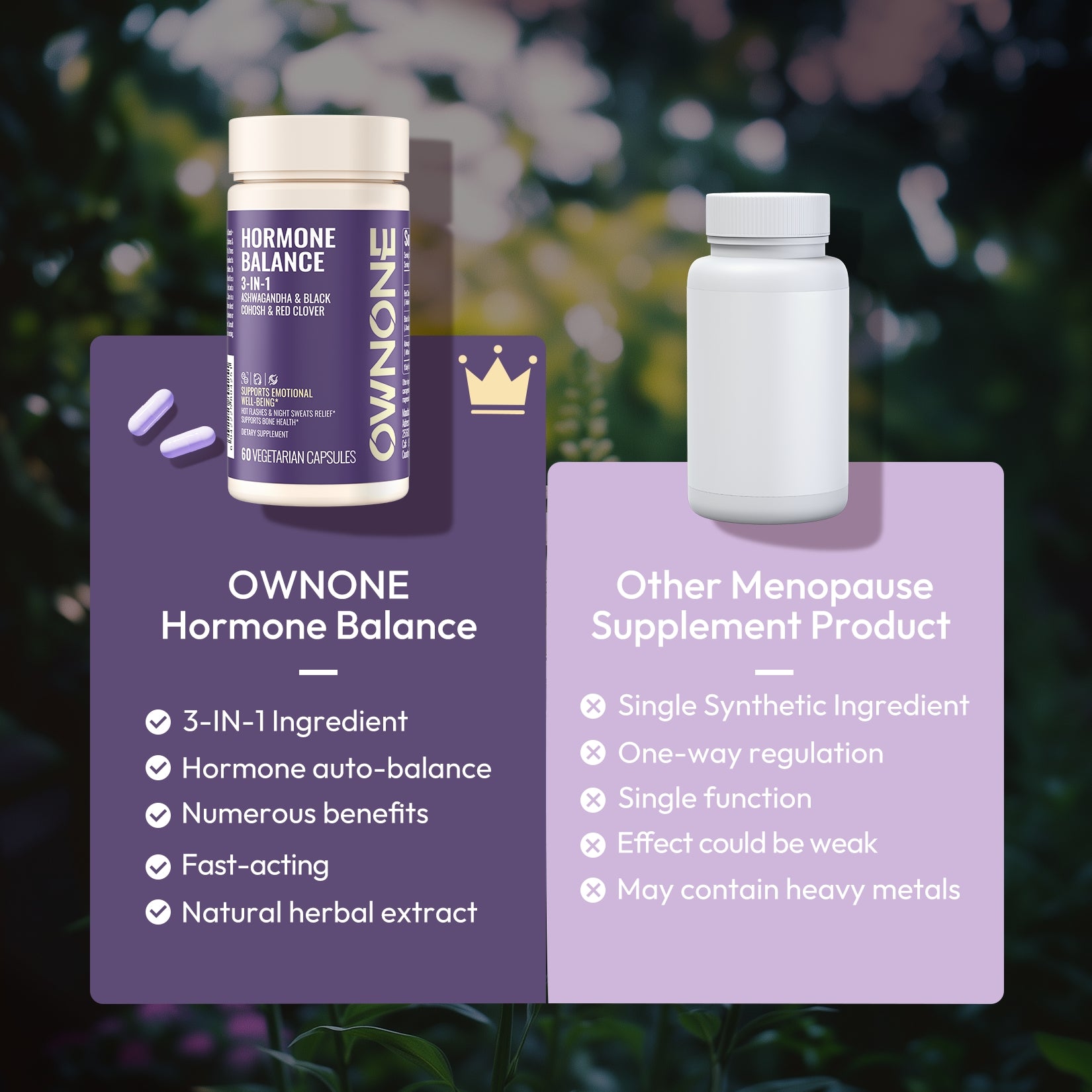 OWNONE Hormone Balance – Natural 3-in-1 Formula for Women