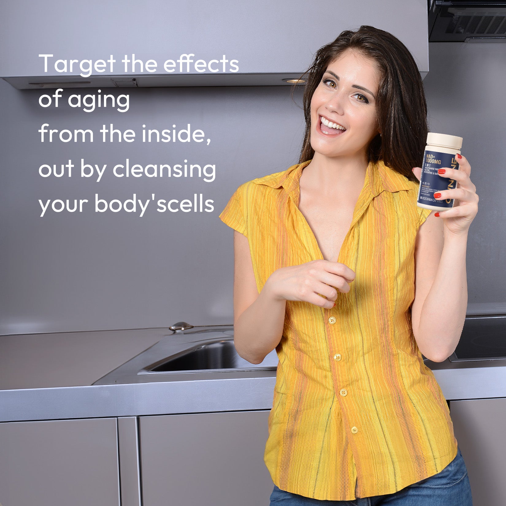 OWNONE NAD+ 1000MG – 5-in-1 Formula for Skin & Brain, Boost Cellular Energy