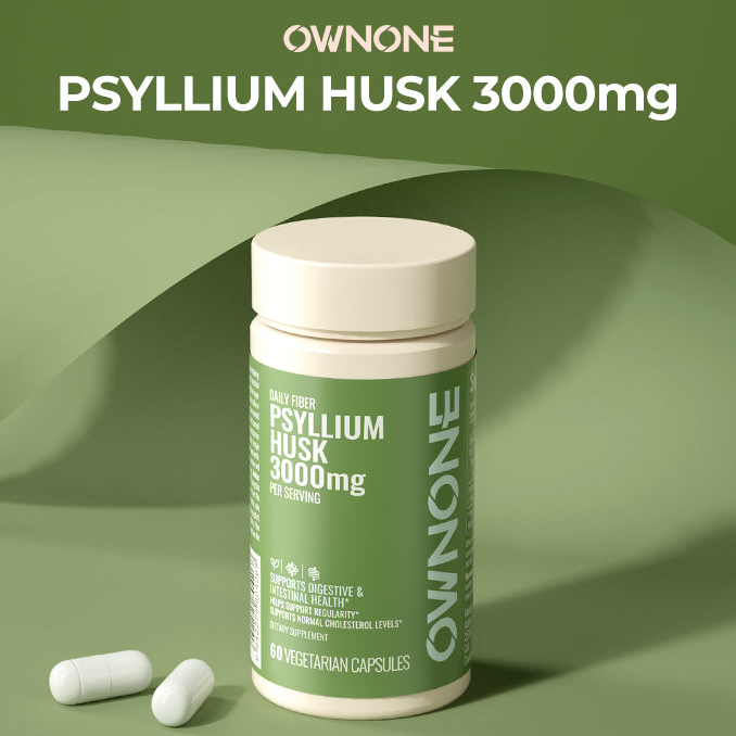 OWNONE Psyllium Husk 3000mg – Natural Fiber for Gut Wellness