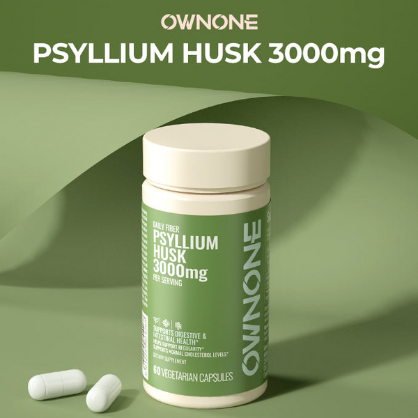 OWNONE Psyllium Husk 3000mg – Natural Fiber for Gut Wellness
