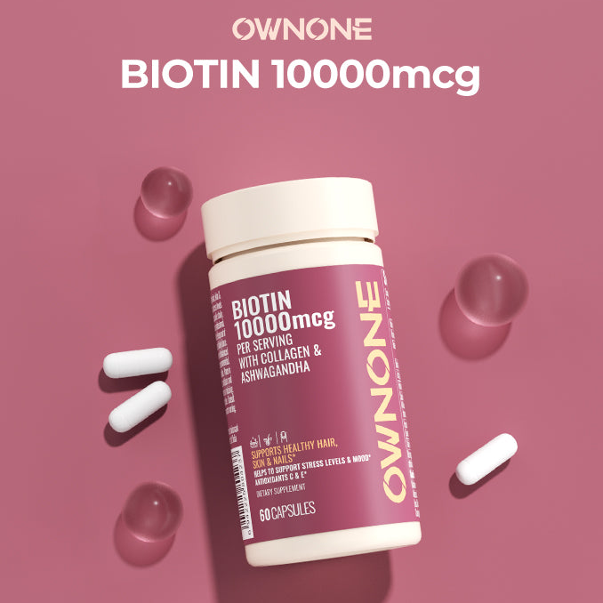 OWNONE Biotin 10,000mcg – Boost Hair, Skin & Nails with Natural Support